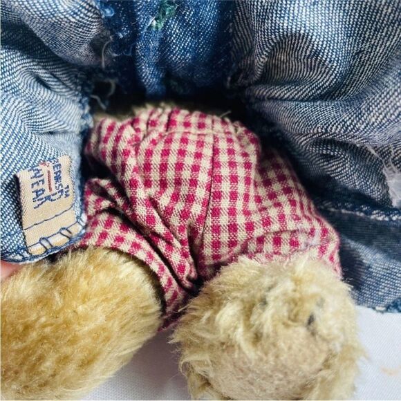 Bonnie Boyds Bears Jointed JB Bean Denim Dress Collection Vintage Plush Retired - Picture 6 of 7